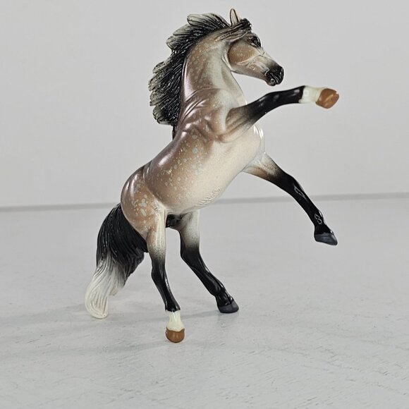 Breyer Stablemate Horse Rearing Andalusian #5906 Dapple Rose Grey - Picture 3 of 7